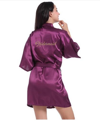Bridal Party Robe Letter Bride