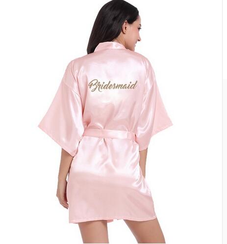 Bridal Party Robe Letter Bride