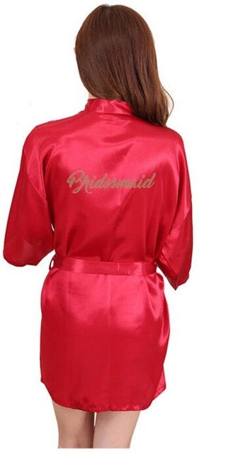Bridal Party Robe Letter Bride
