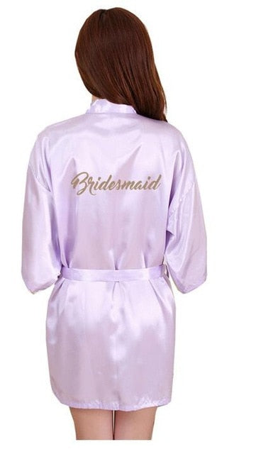 Bridal Party Robe Letter Bride