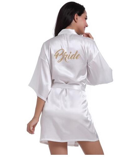 Bridal Party Robe Letter Bride