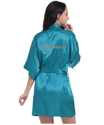 Bridal Party Robe Letter Bride