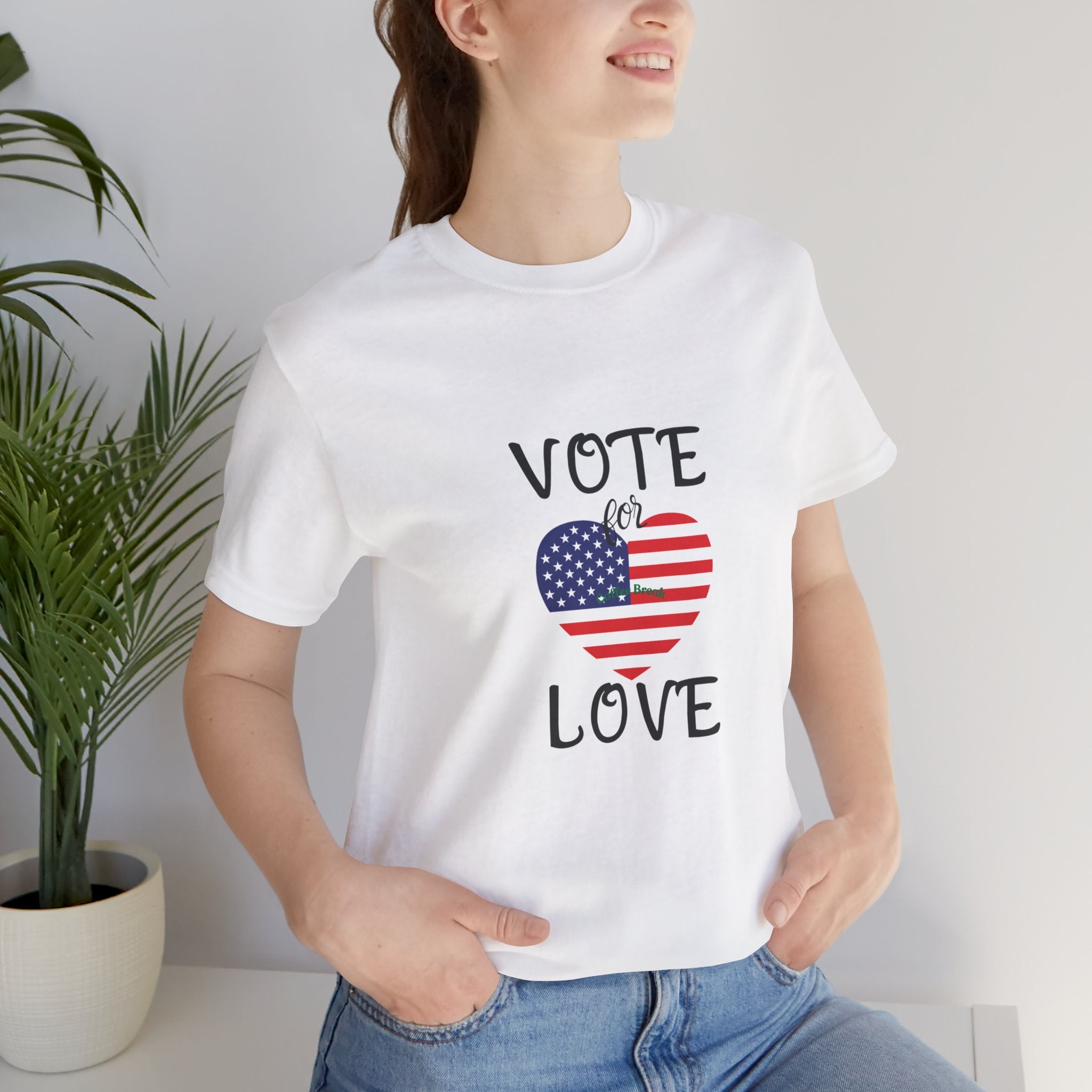 Vote for Love Unisex Jersey Short Sleeve Tee